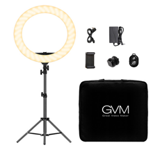 GVM Bi-Color LED Ring Light