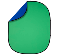Collapsible Rectangular Green/Blue Screen